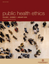 Public Health Ethics杂志封面